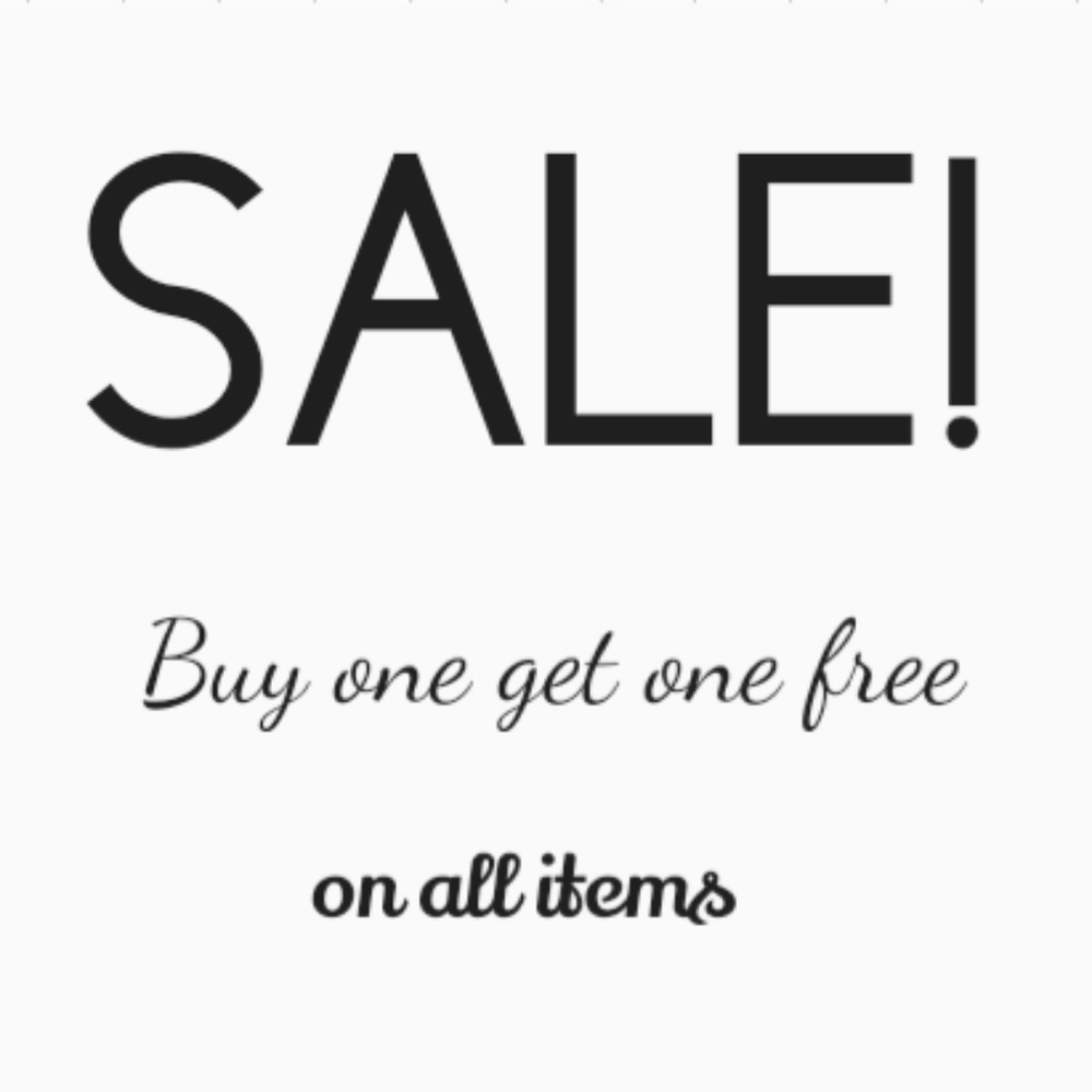 BOGO SALE